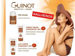 Guinot Priešraukšlinės įdegio kapsules / Pro-sun anti-agening sun capsules 30 vnt.