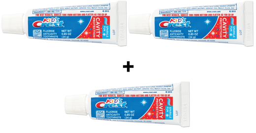 Dantų pasta Kid’s Crest Cavity Protection kelioninė 3 vnt.