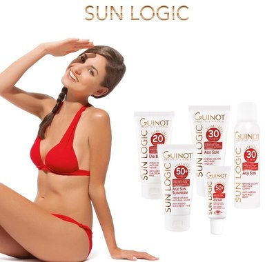  GUINOT Priešraukšlinis kremas nuo saulės veidui SPF30 / Age Sun SPF30 Anti-Age Face Cream 50 ml.
