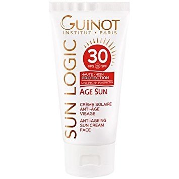  GUINOT Priešraukšlinis kremas nuo saulės veidui SPF30 / Age Sun SPF30 Anti-Age Face Cream 50 ml.