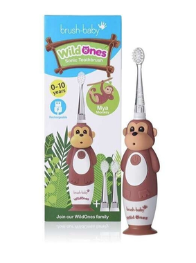 WildOne vaikiškas elektrinis dantų šepetėlis „Monkey“