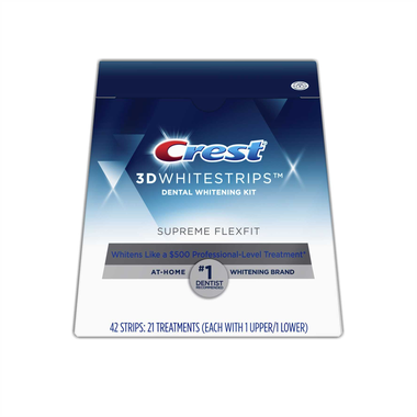 Crest dantų balinimo juostelės 3D White FlexFit (Supreme Bright) 21 vnt.