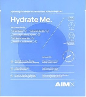 AIMX giliai drėkinanti veido kaukė su peptidais HYDRATE ME 25 ml