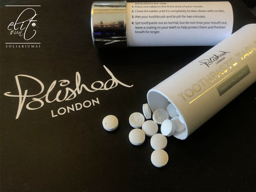 Polished London TOOTHPASTE TABLETS 36 g. (62 tabletės)