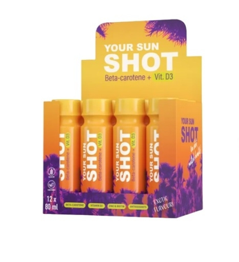 Sunshot+Vit. D įdegio aktyvatorius 80 ml.   12 vnt.