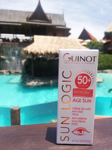 Guinot Age Sun priešraukšlinis kremas nuo saulės akių sričiai SPF50+