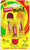 CARMEX MINIS 3 skirtingų skonių lūpų balzamų rinkinys